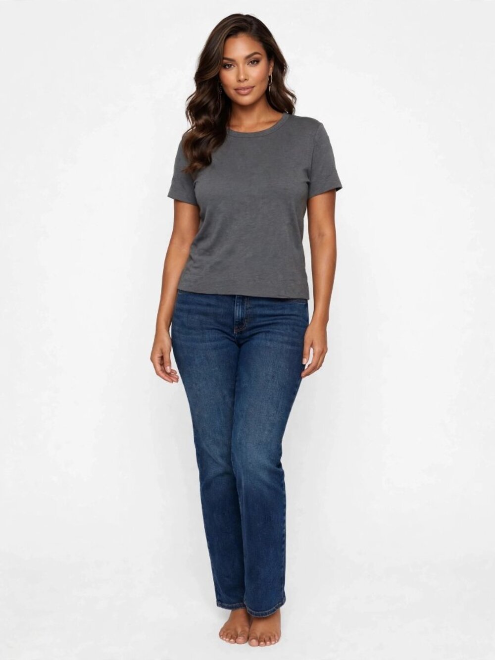 Theory Black & Gray Crew Neck Tee Bundle L + S